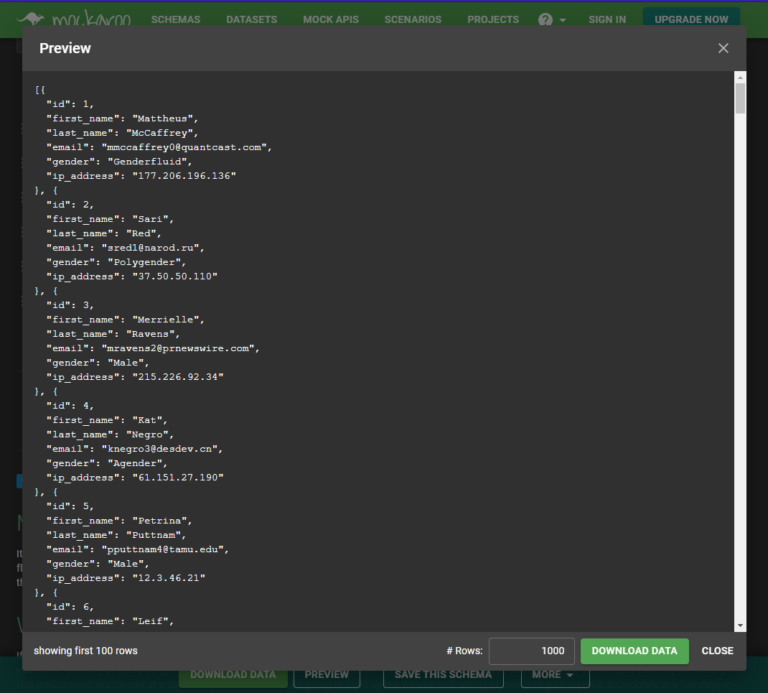 mockaroo data generator mockaroo data generator