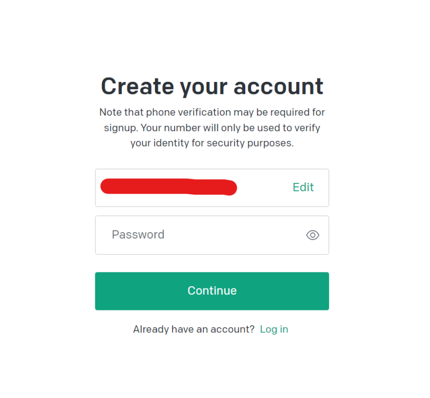 ChatGPT add password