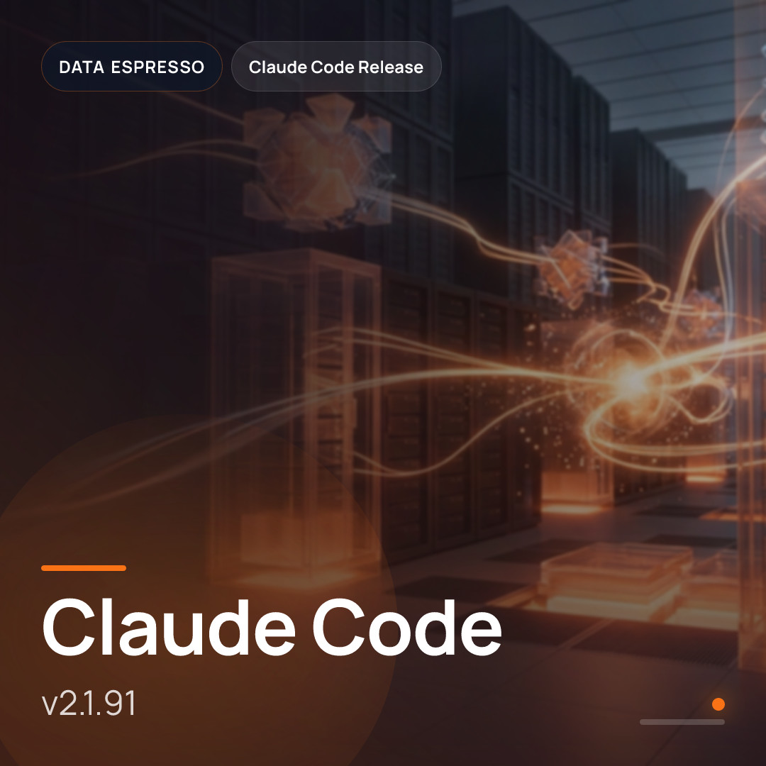 Claude Code v2.1.91 cover generated with Data-Espresso Image Studio
