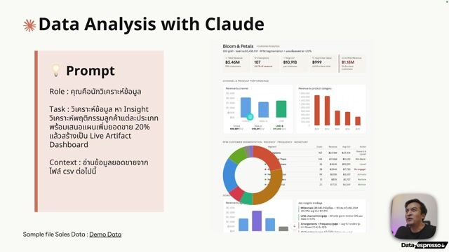 Lesson 6 - วิเคราะห์ข้อมูลและเอกสารด้วย Claude