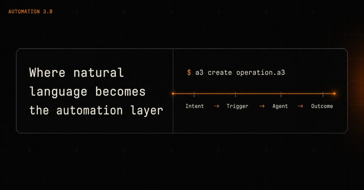 Automation 3.0 — natural language becomes the automation layer